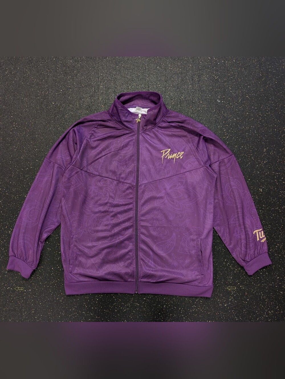 XL PRINCE Night Minnesota Twins Purple Rain Track Jacket 2024 King of Pop Iconic